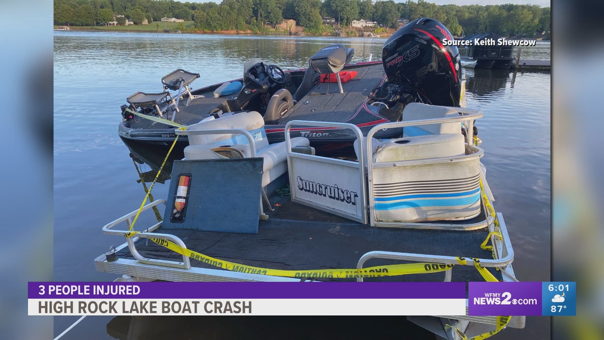 Two of the people injured in the High Rock Lake boat crash are out of the hospital, but one is facing a long road to recovery.