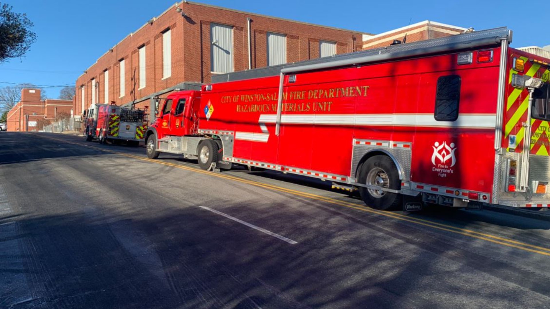 Dairy spill closes road in WinstonSalem