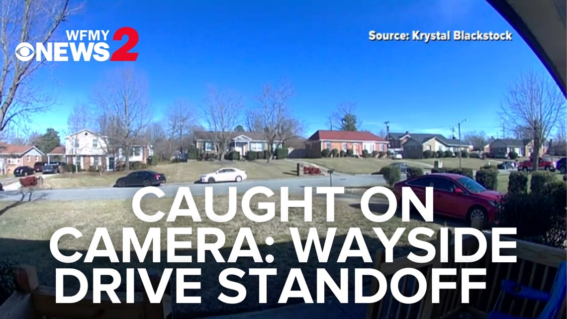 Greensboro standoff caught on neighbor's doorbell camera