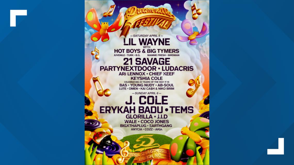 Dreamville Fest finale in Raleigh: Lil Wayne and J. Cole set to headline