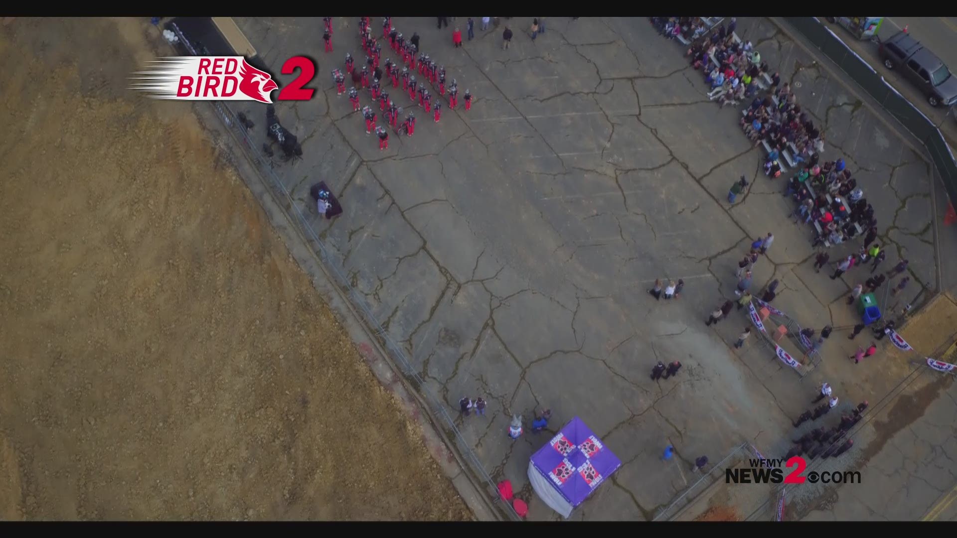 Red Bird 2 Captures High Point Stadium Groundbreaking