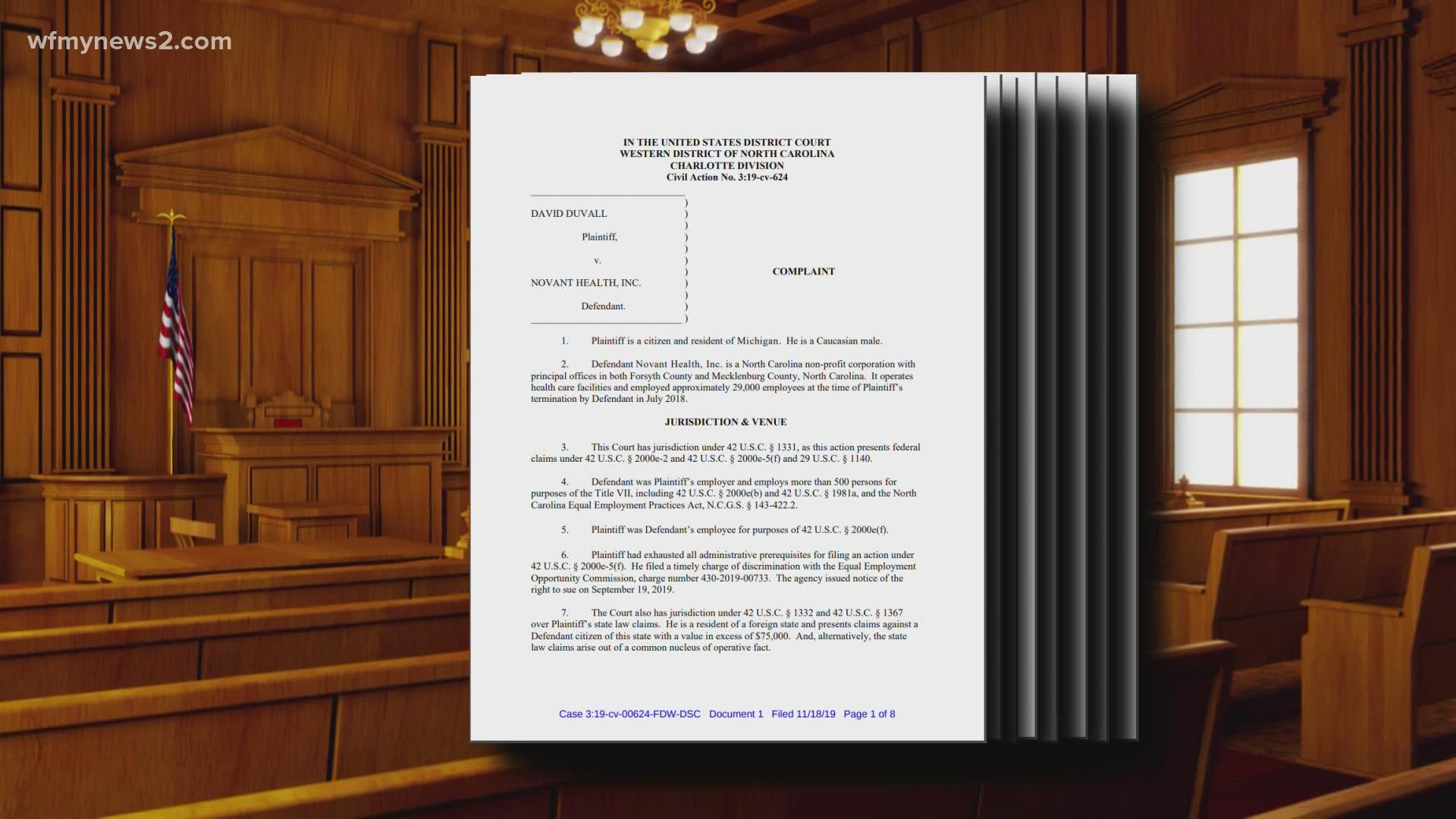 The lawsuit makes the claim that the former executive was fired because he is a white man.