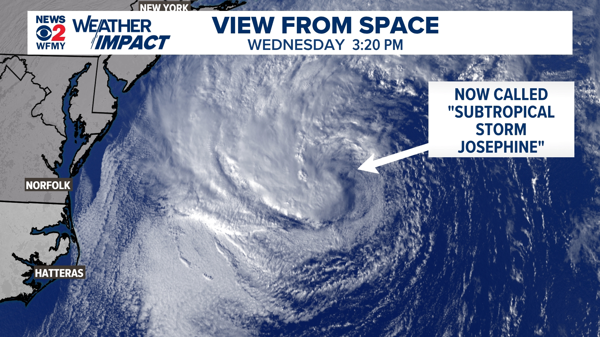 The storm off the North Carolina coast is now called Subtropical Storm Josephine. Here's what that means.