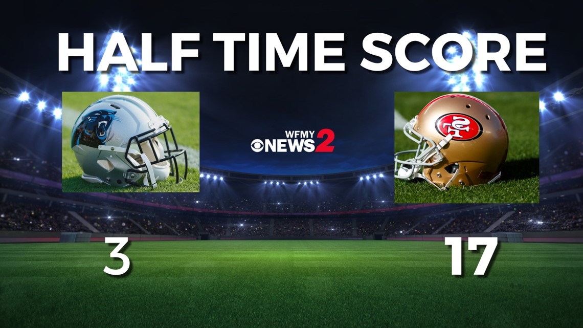 Panthers vs 49ers live score & H2H