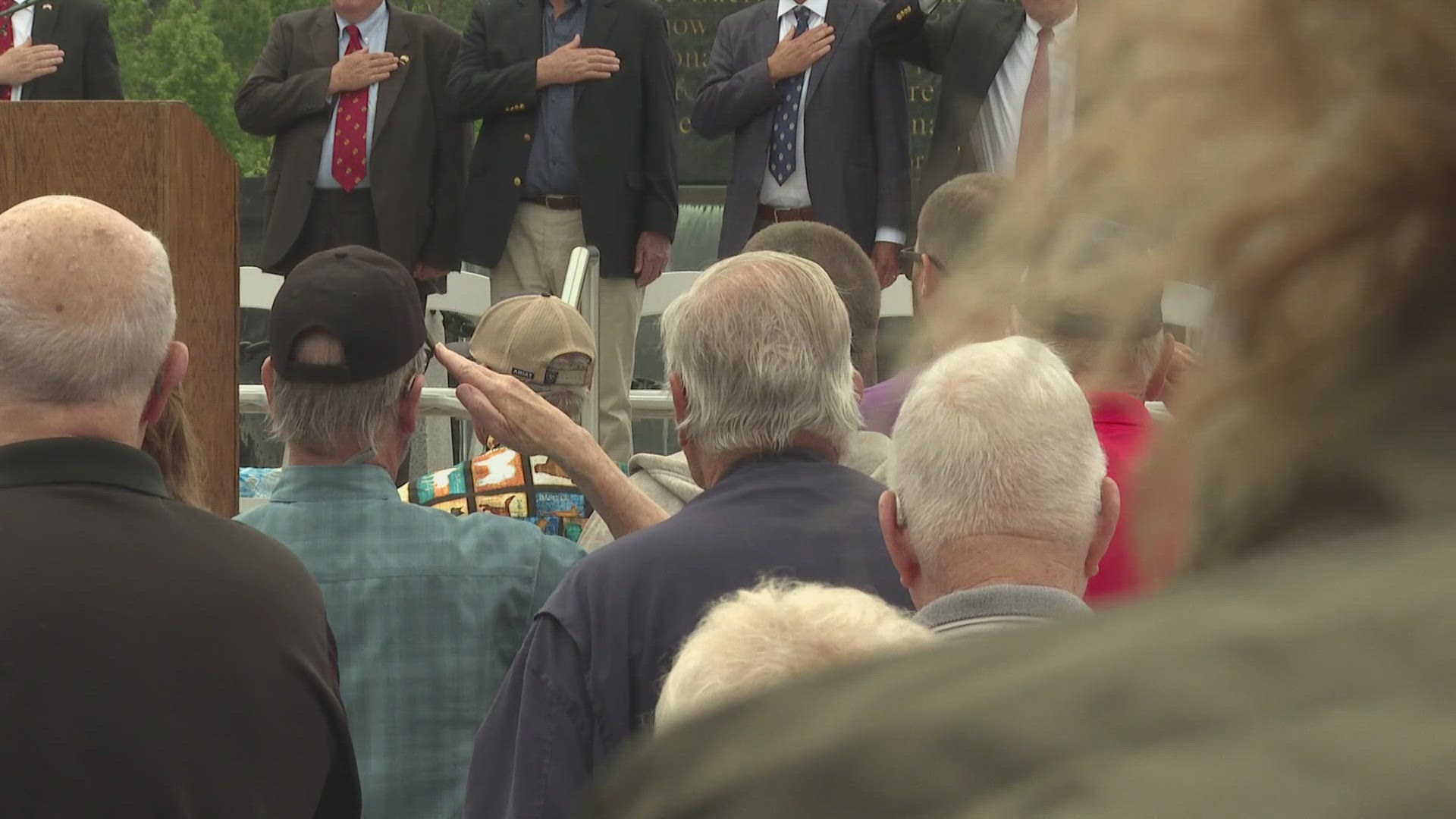 A Memorial Day ceremony was held at the Carolina Field of Honor.