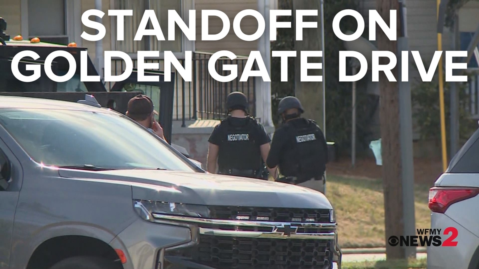 A barricaded person shut down Golden Gate Drive between State Street and N. Church Street.