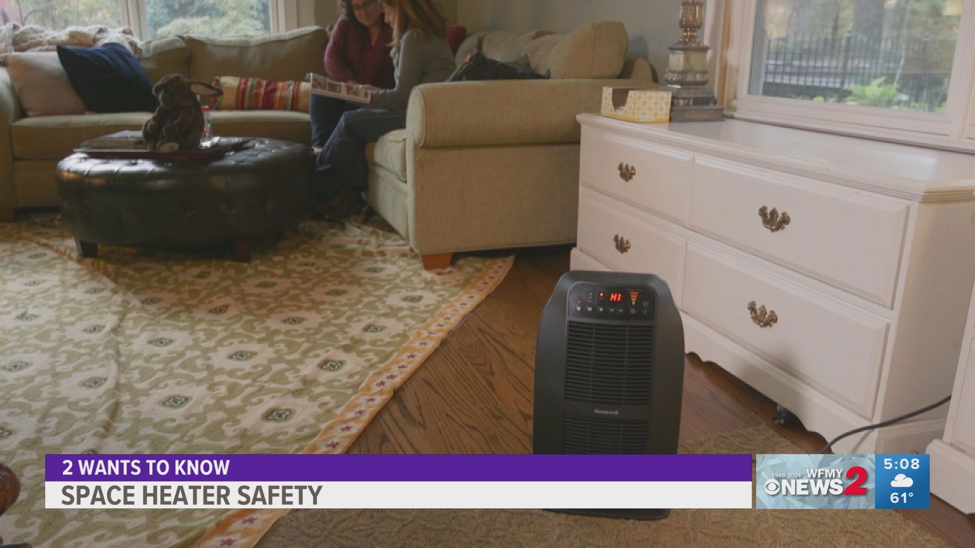 Improper use of a space heater can lead to fires