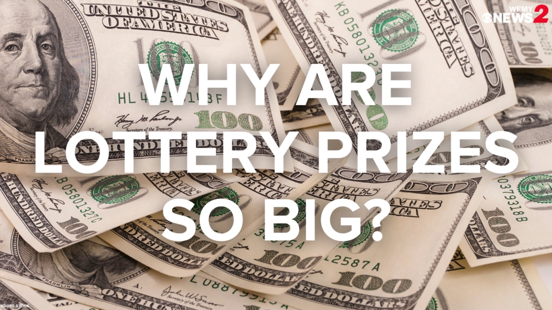 Experts said there are three reasons lottery prizes keep getting bigger.