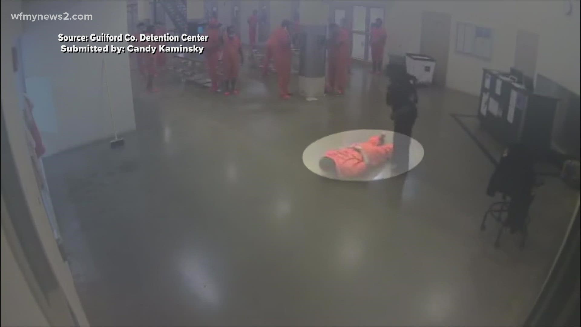 Security video shows Guilford County inmate attack jail officer ...