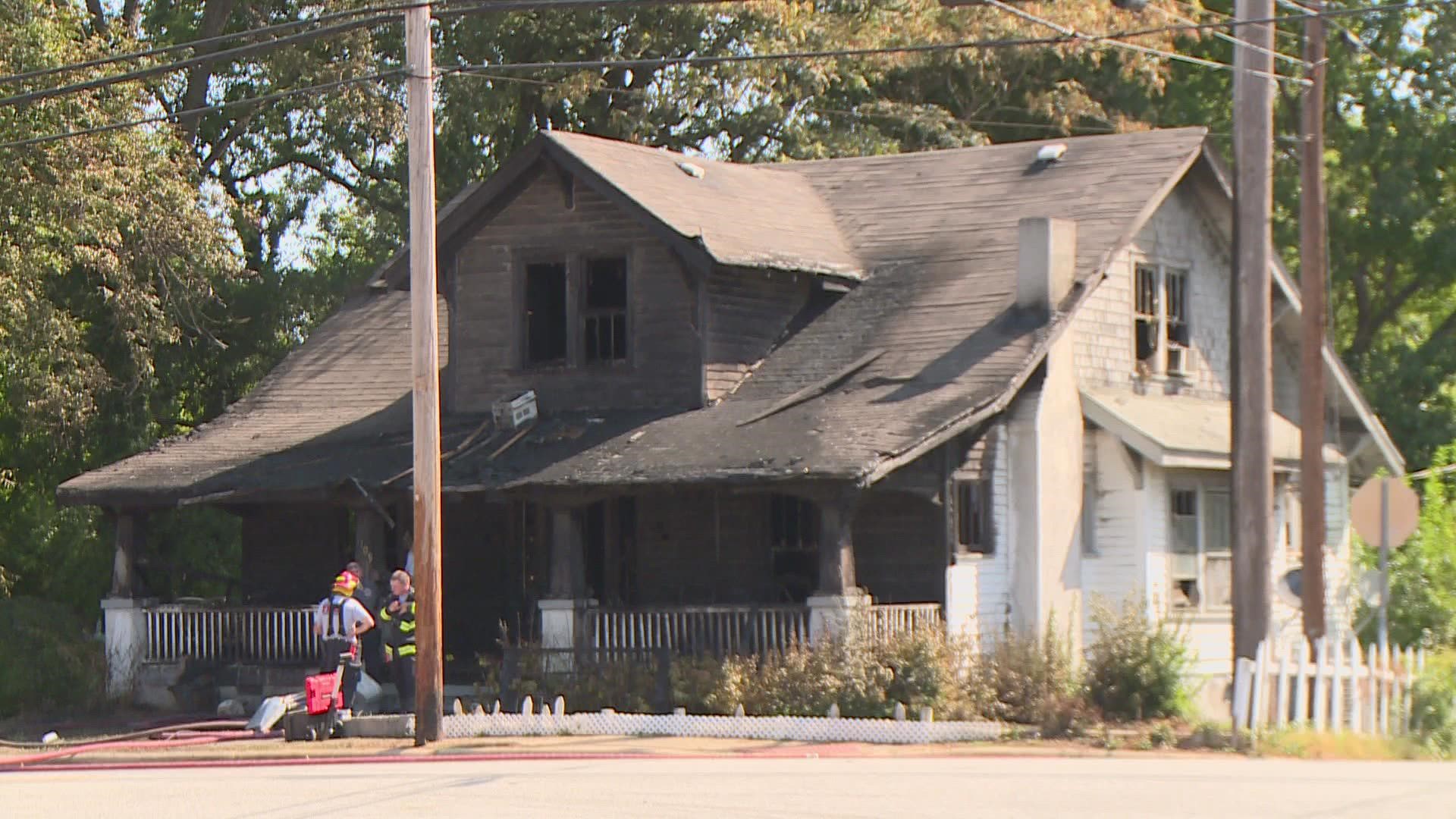 High Point fire officials said six people lived at the home, one was not there and four others got out of the house safely.