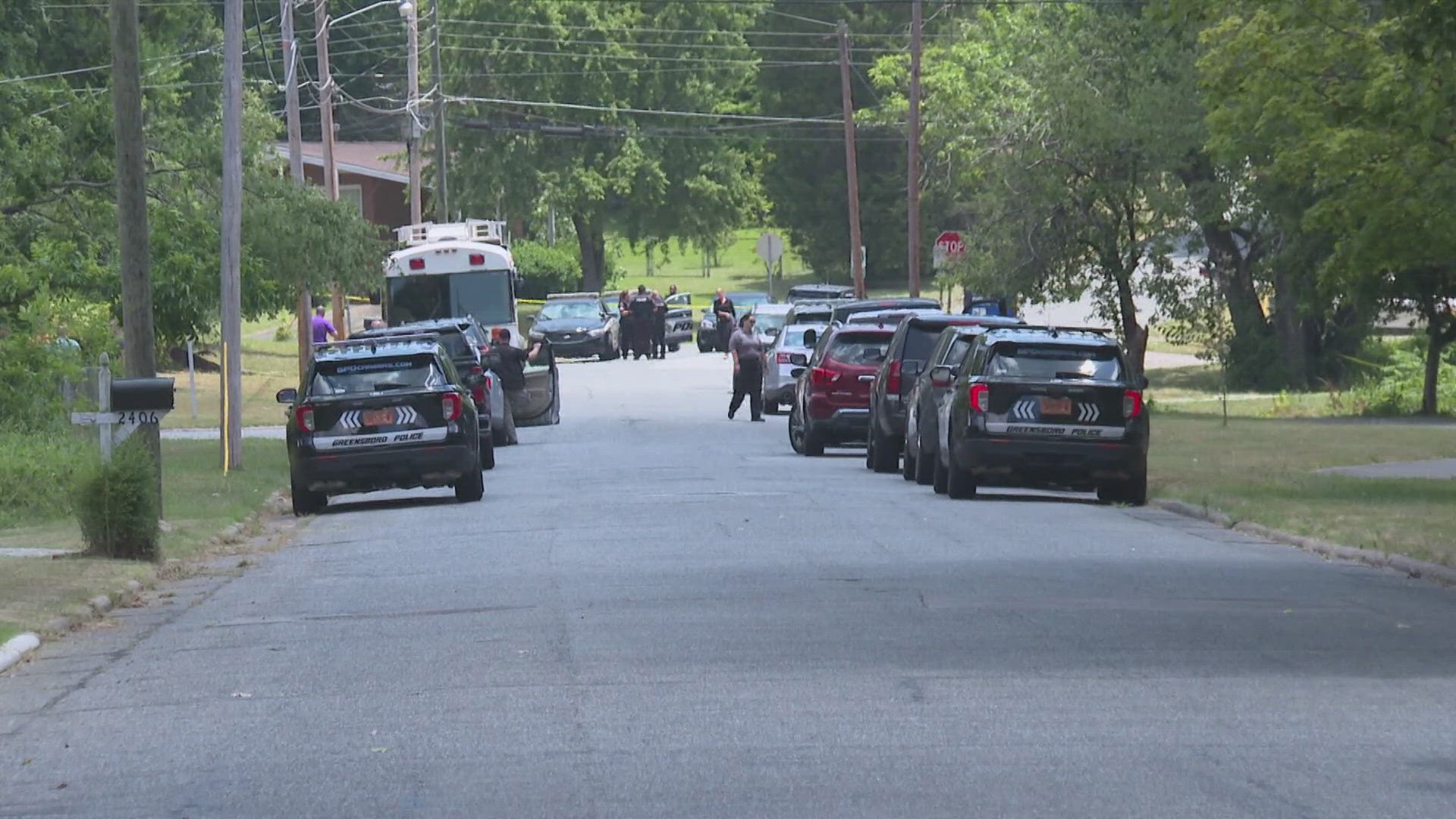 The shooting happened on Crestridge Road in Greensboro