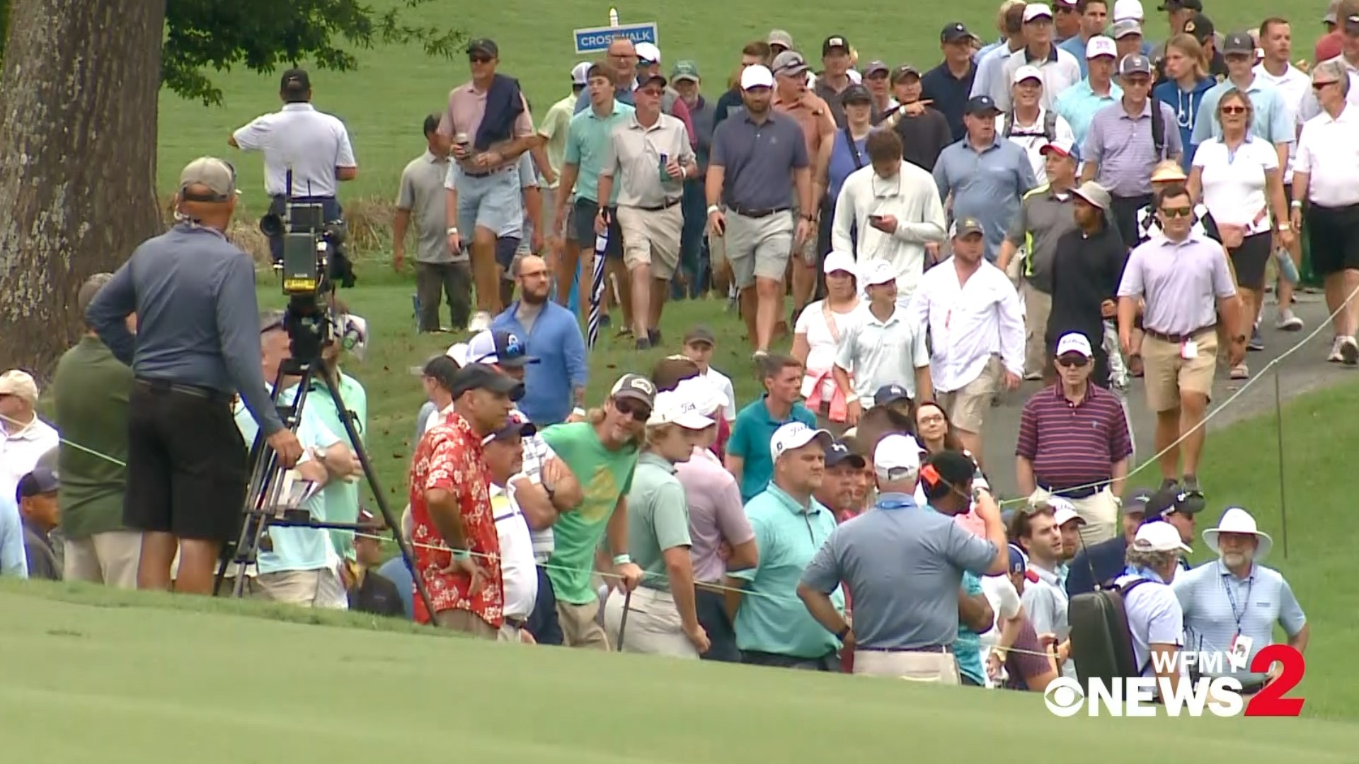 Big Crowds at Sedgefield Country Club for the second round of the 2023 Wyndham Championship.