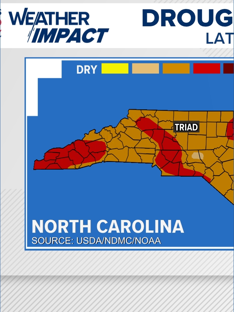 North Carolina drought conditions are getting worse, with no rain in ...