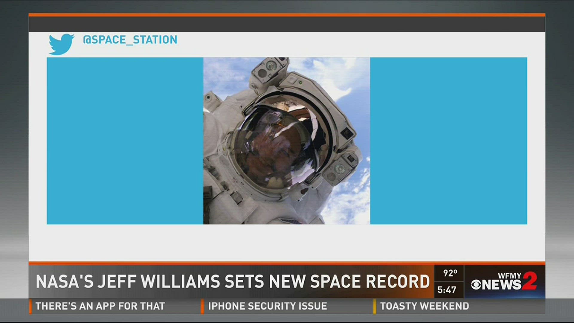 NASA's Jeff Williams Sets New Space Record