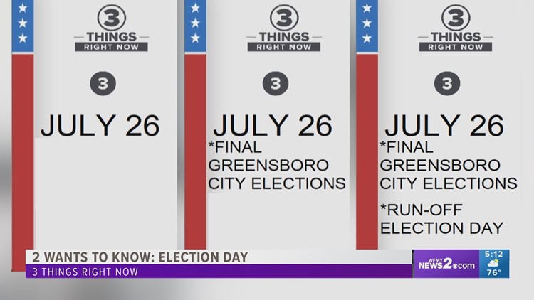 The countdown to election day is on! NC Primary Election Day is May 17