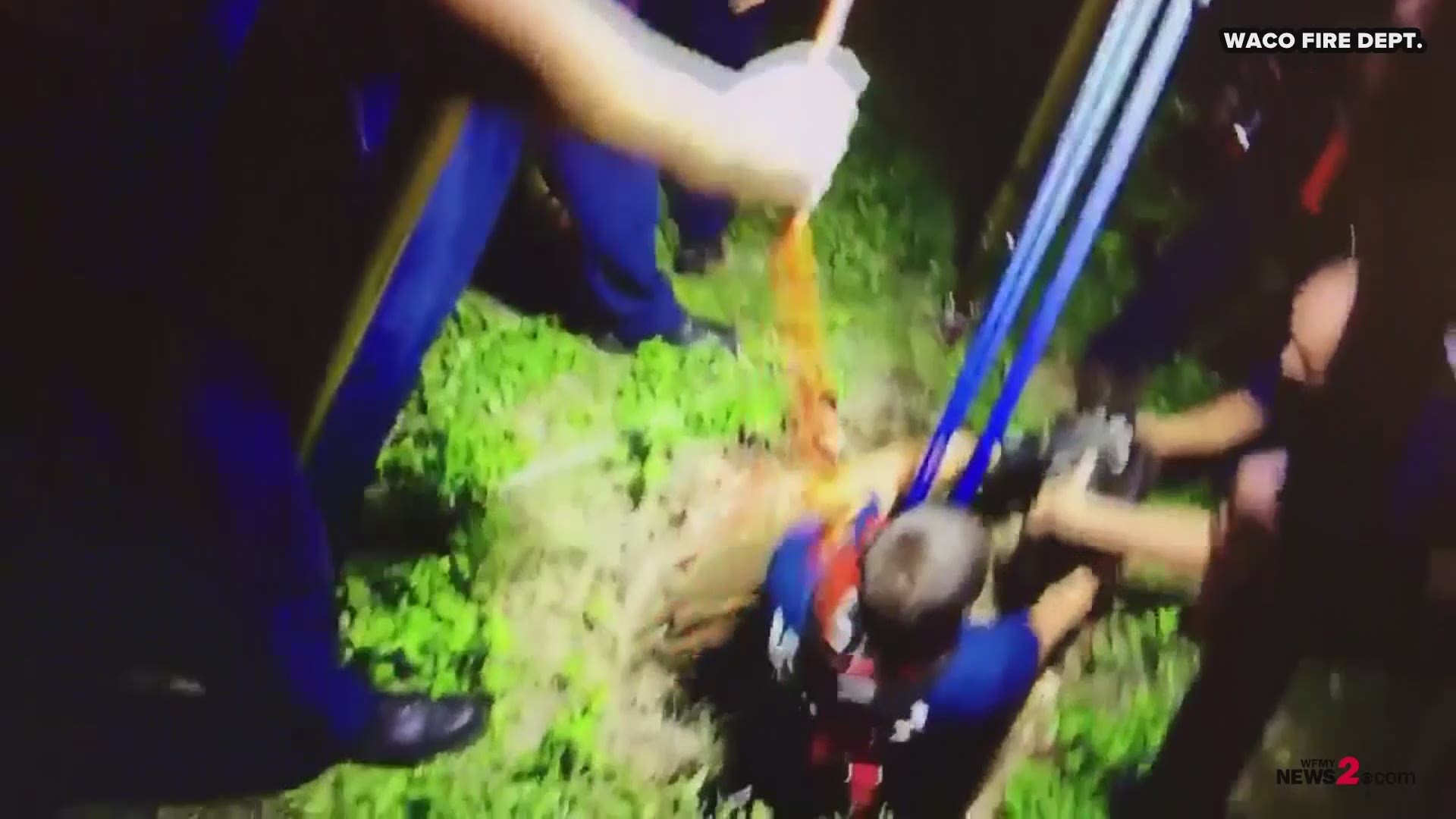 It was an eventful night for the Waco, TX Fire Department. The rescue team was called to rescue a dog stuck in an abandoned well. Hazel became trapped in a 30 ft. deep well.
