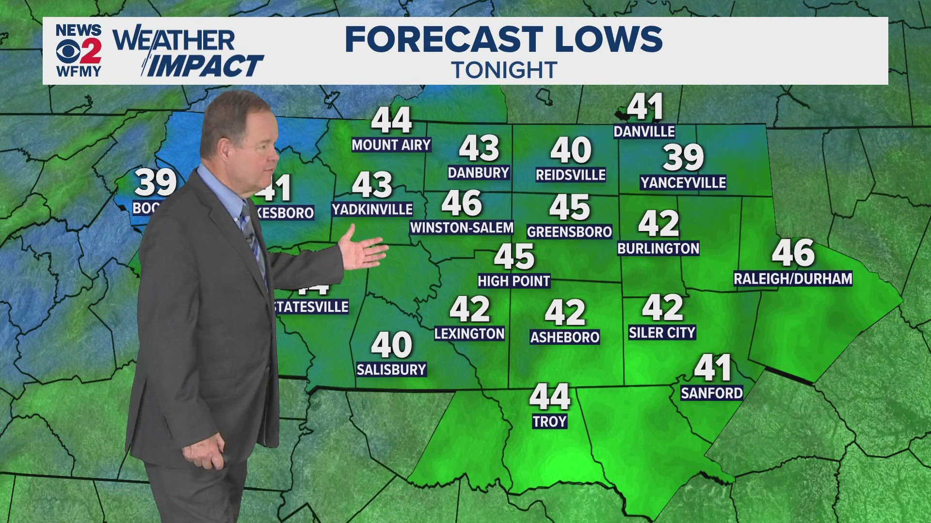 Ed Matthews gives you a look at your Monday morning weather.