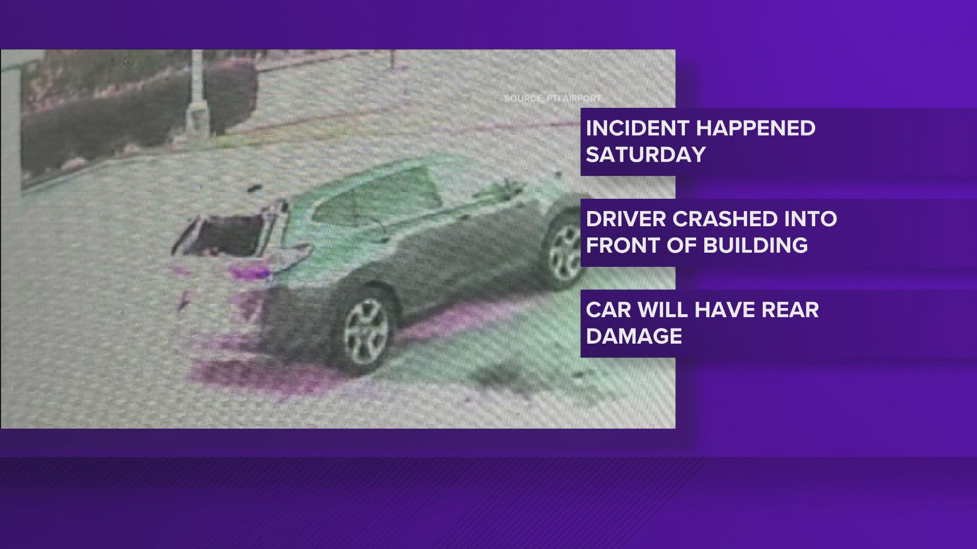 They're looking for a dark-colored Honda SUV with damage to it.