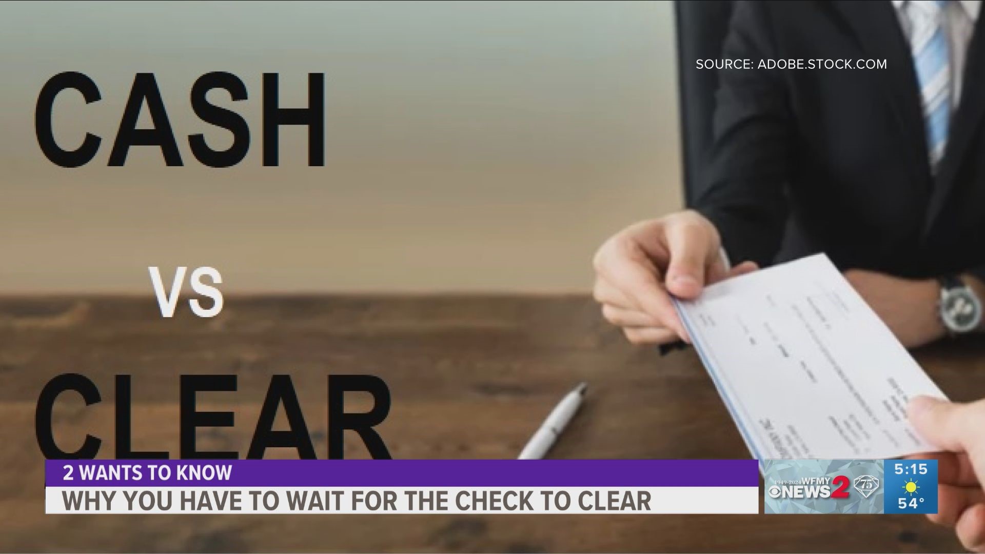 It's better to go to the bank with a buyer instead of using a check.