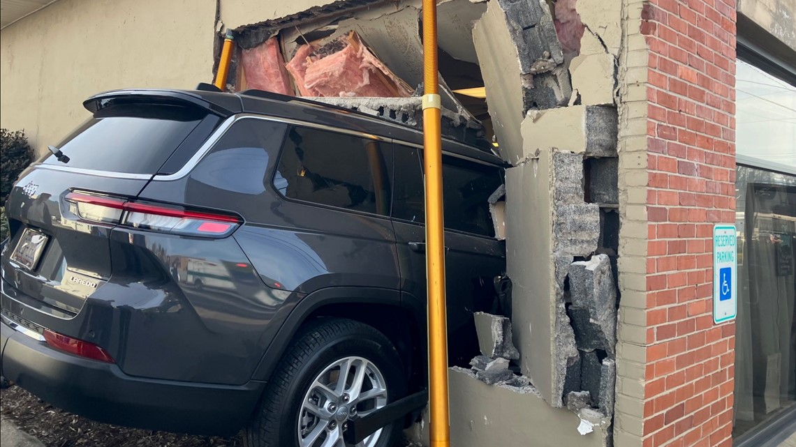 North Wilkesboro day spa suffers SUV crash into wall