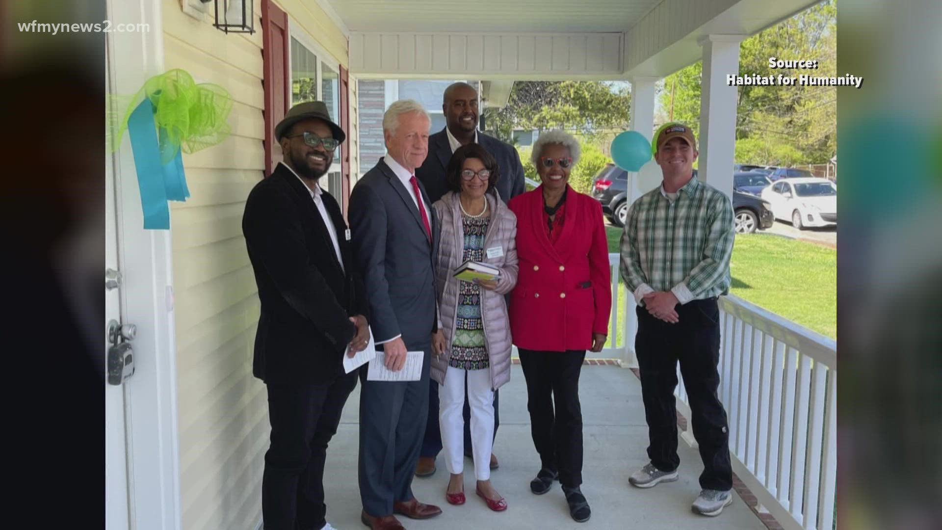 The house is Habitat's first in Dreamland Park, a historic Black neighborhood in Forsyth County.