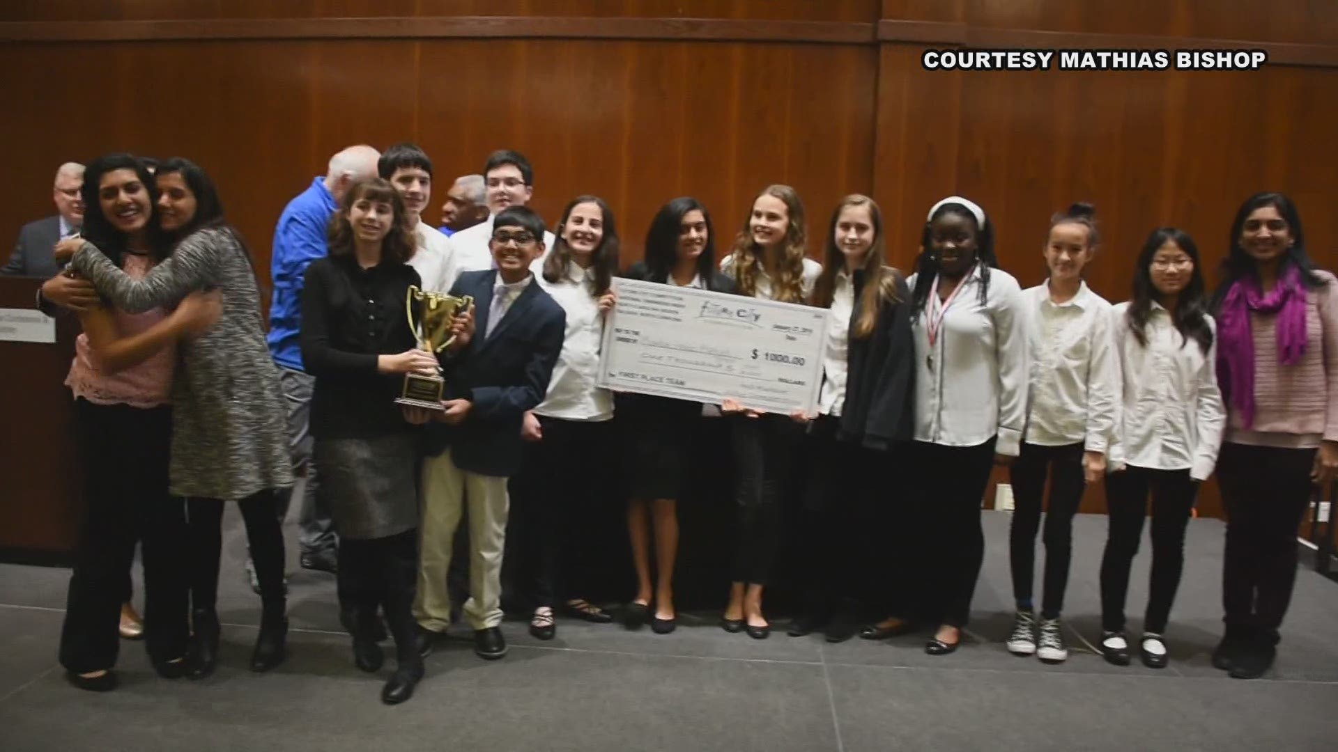 Hanes Magnet School of Winston-Salem won the top prize at the North Carolina Future City competition in Raleigh on Sunday.