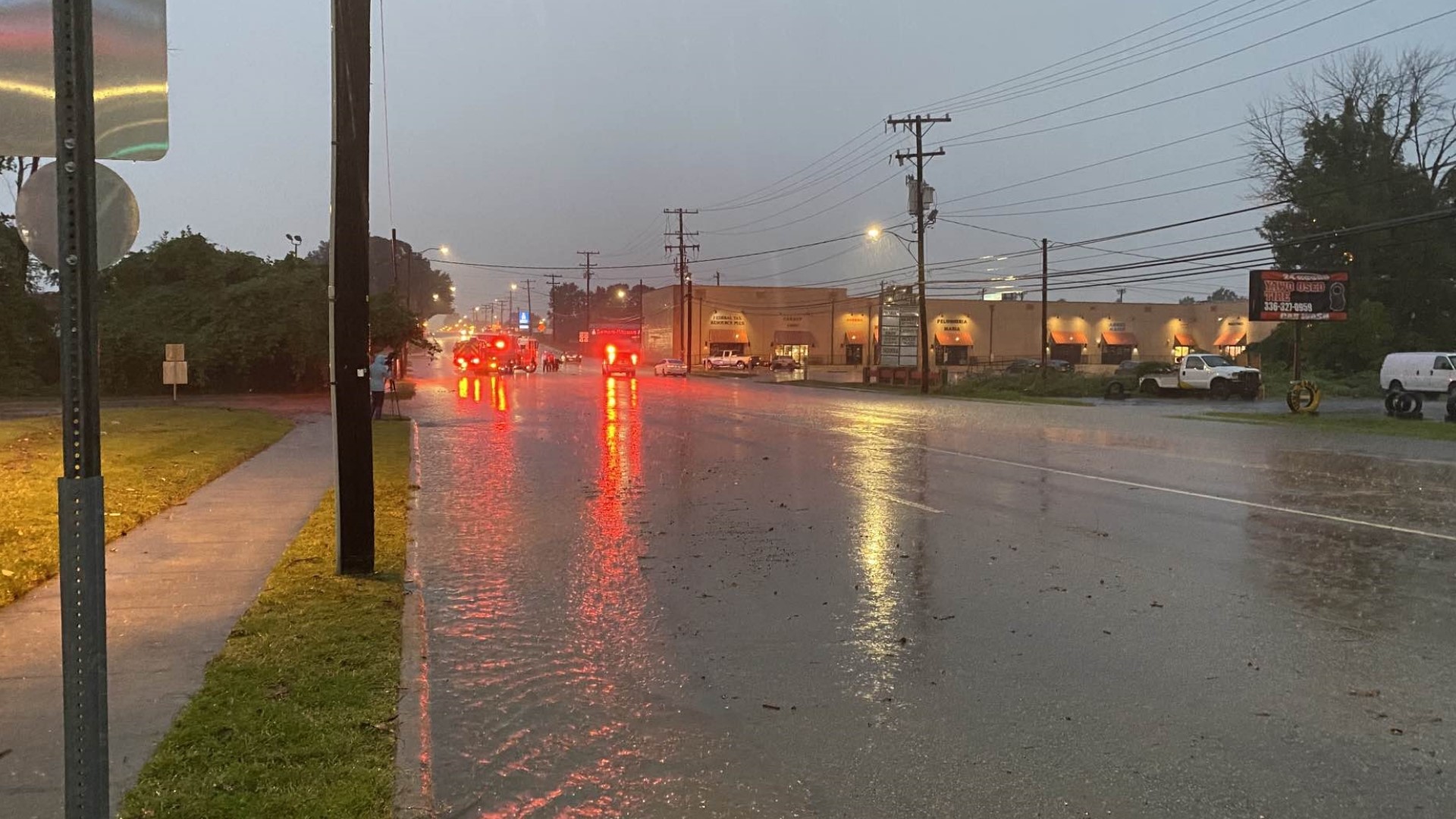 Flooding in Greensboro.