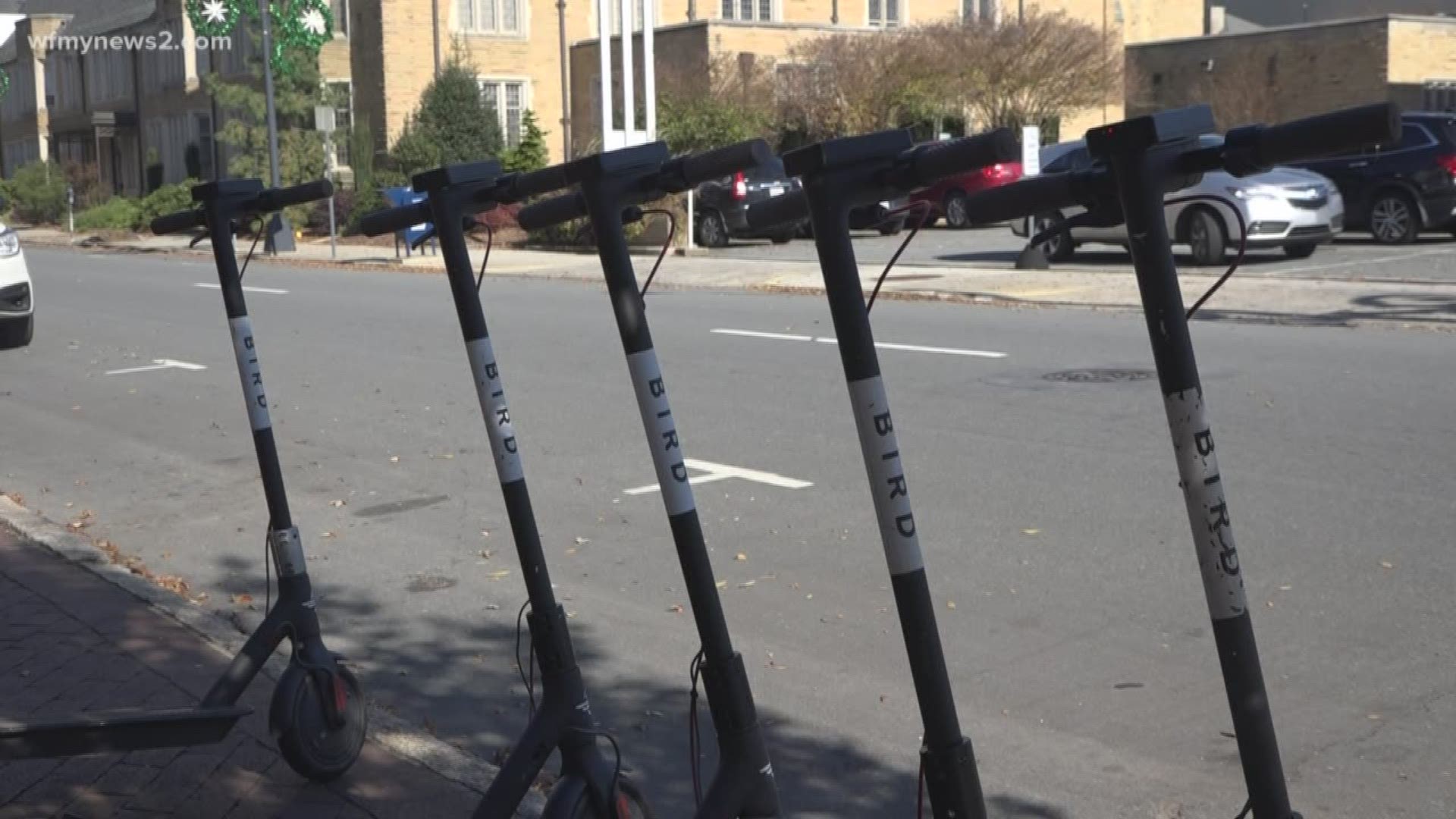 Bird Scooters are no longer allowed in Winston-Salem. Last night, the city banned them after getting several complaints about their safety.