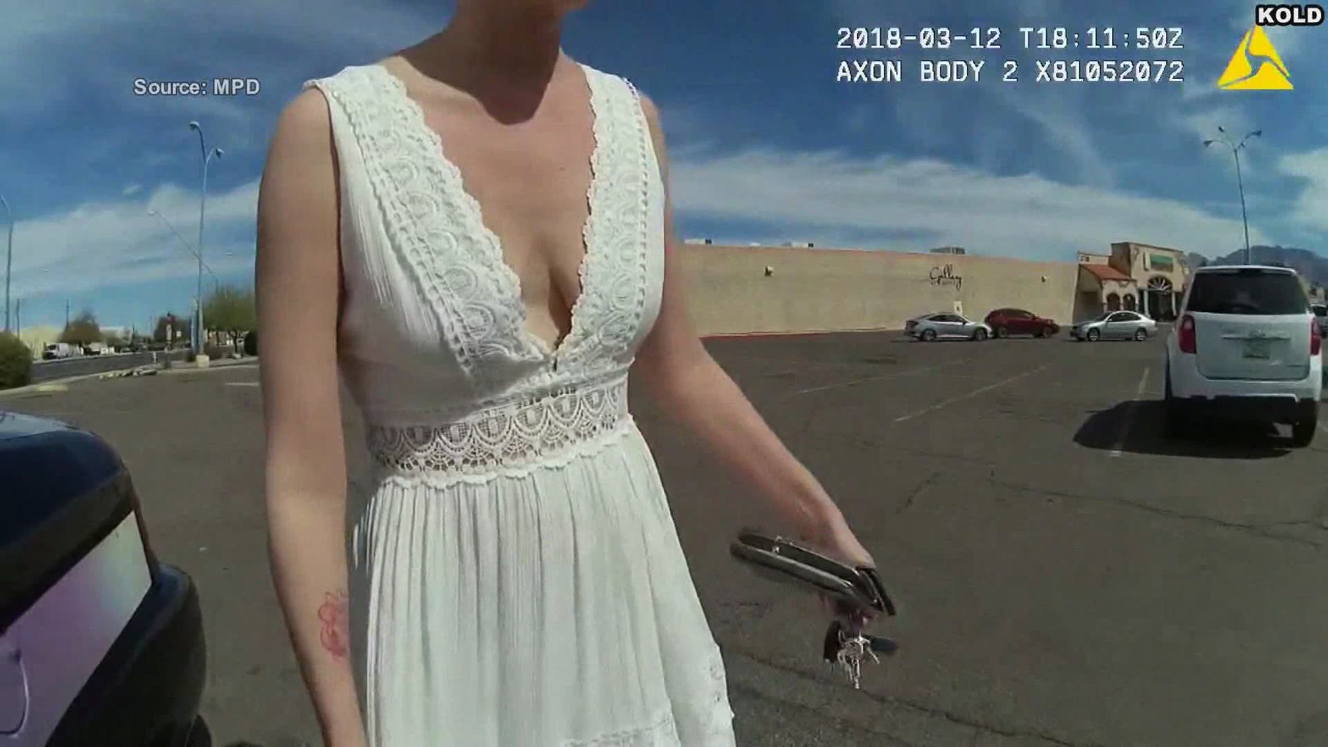 A bride told police she had one drink following a crash on the way to her wedding. She was charged with impaired driving.