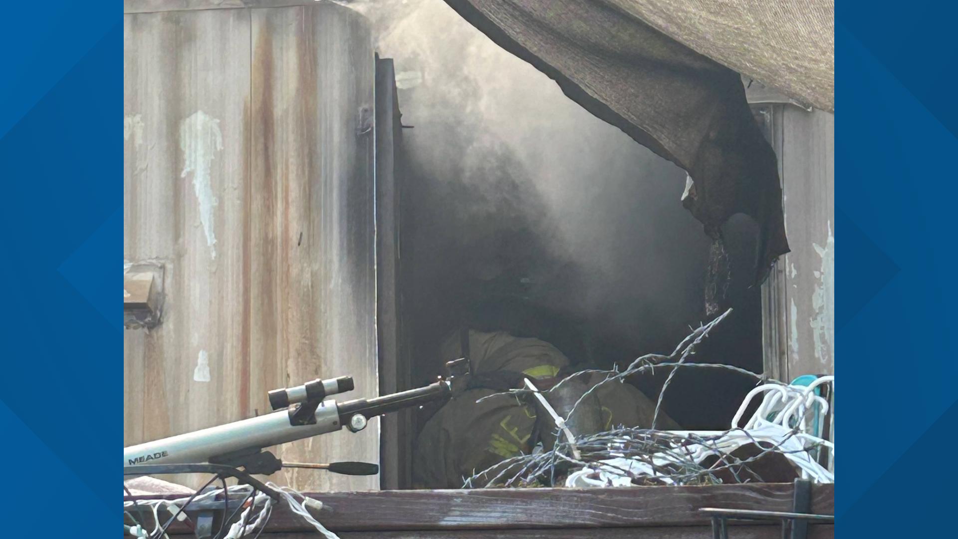 Mobile home goes up in flames in Randolph County, firefighters say ...