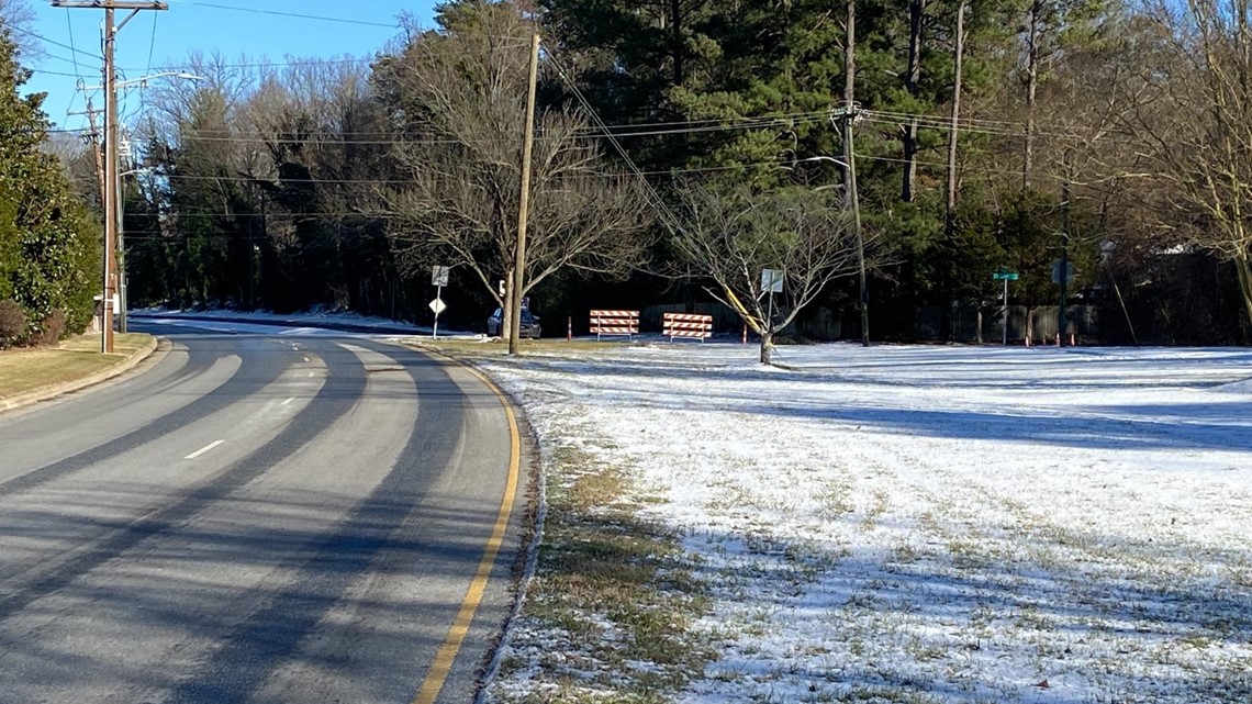 PHOTOS Part of East Cone Boulevard closed due to weather conditions