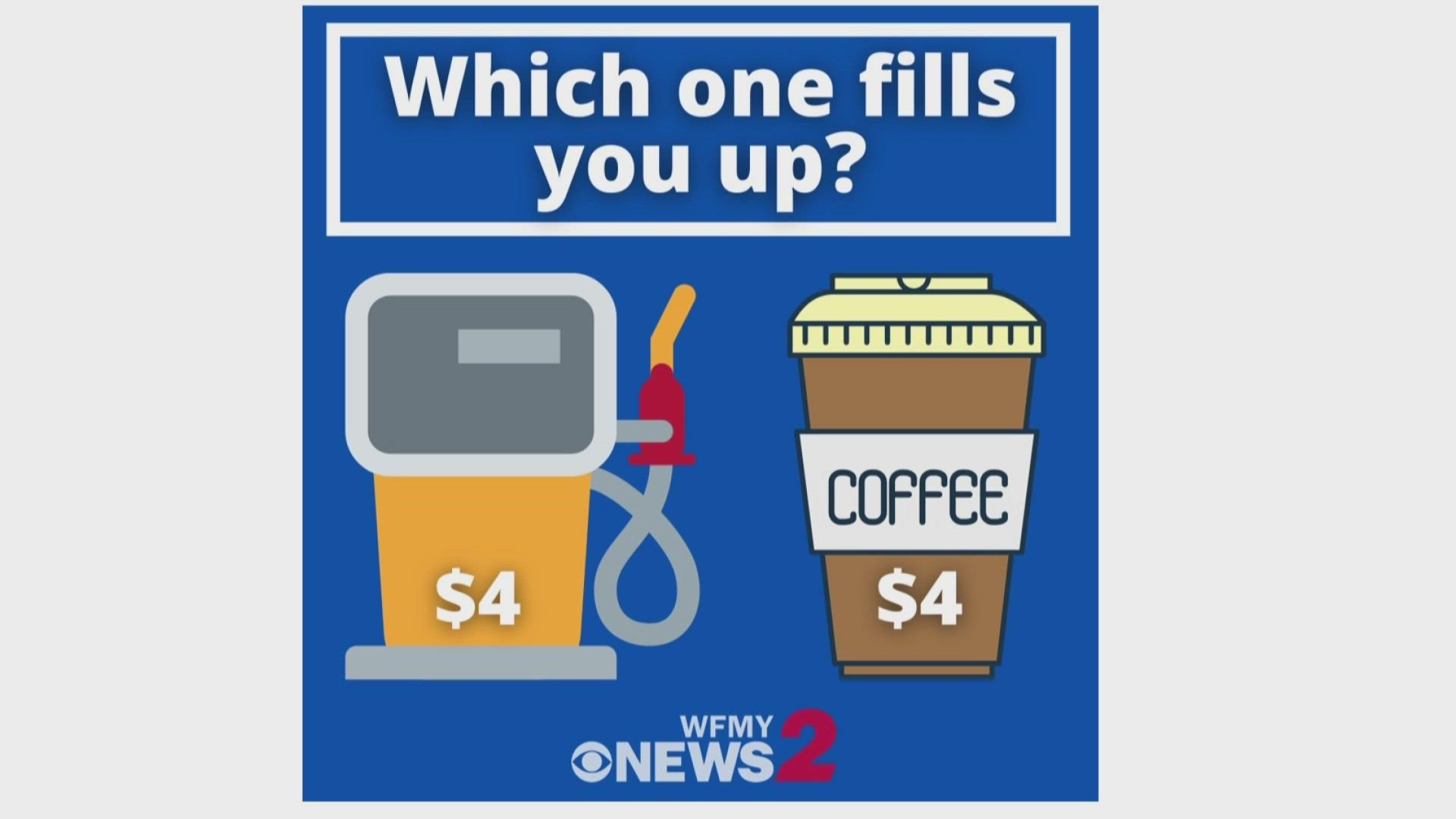 Right now, a gallon of gas and a latte cost about the same. Here are ways to save at home.