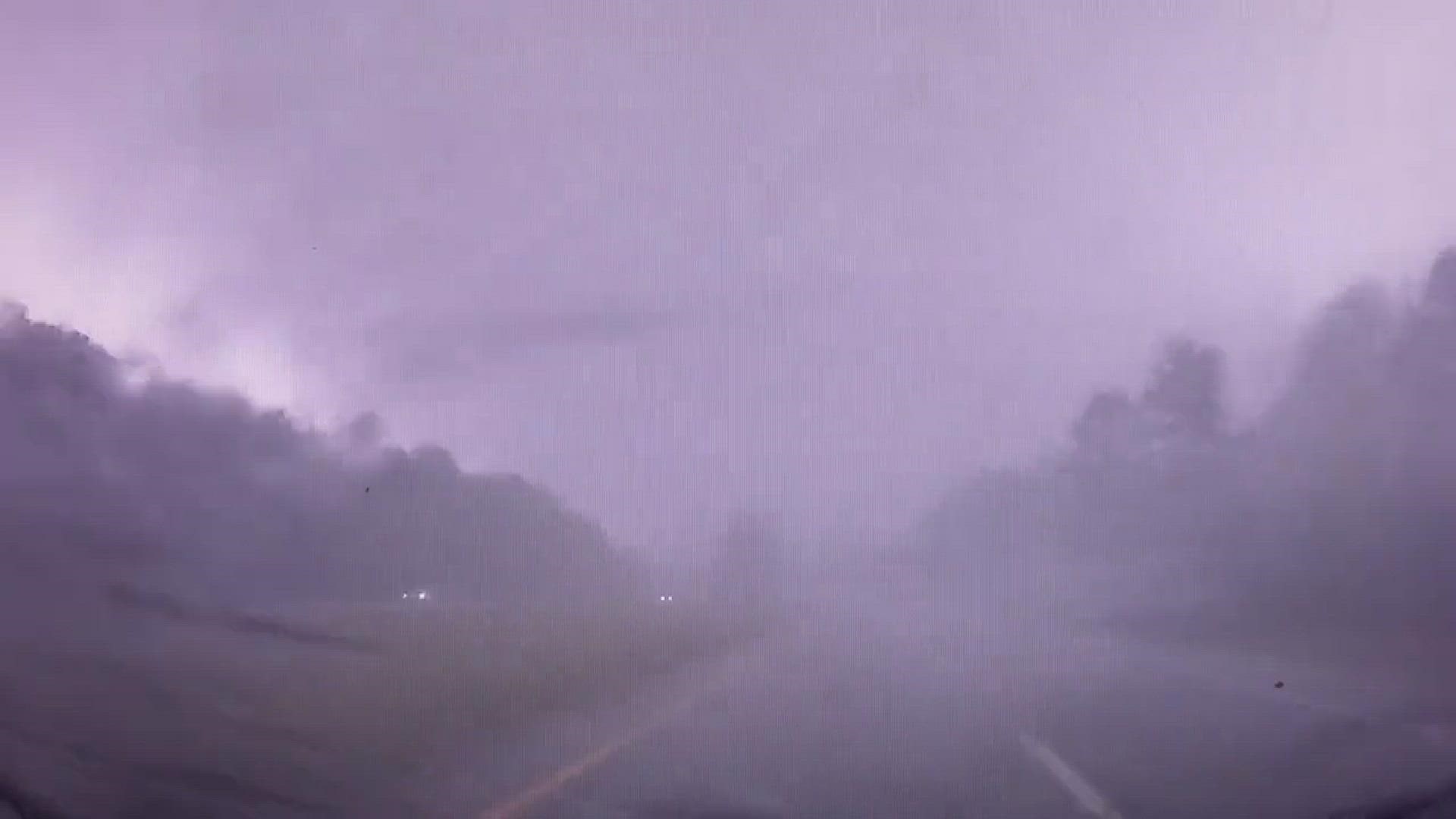 Deniro McKnight sent WFMY News 2 a video of the storm as it rolled through the Piedmont