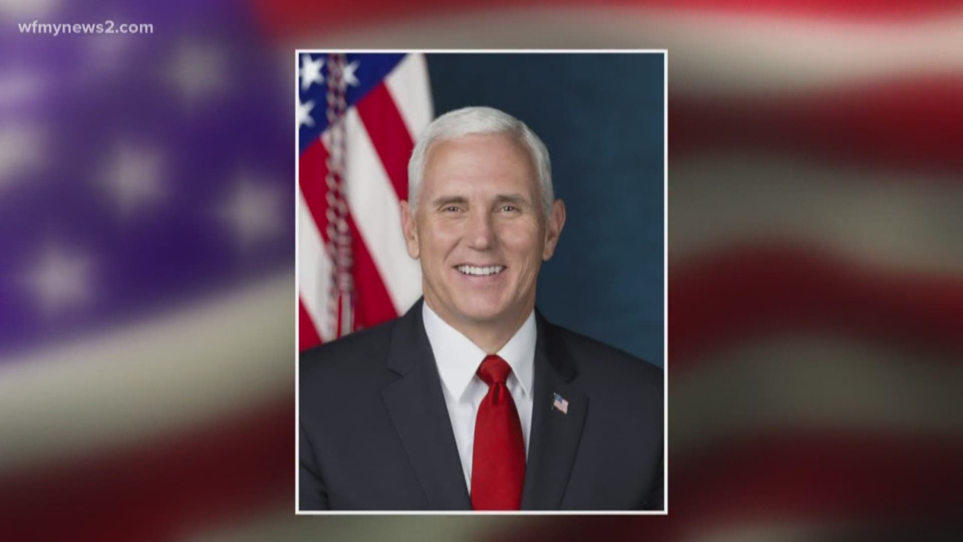 Vice President Mike Pence is in town for a fundraiser involving Senator Thom Tillis. 
The event is private with no cameras allowed in, but all kinds of people came out hoping to catch a glimpse of the vice-president on his way inside.