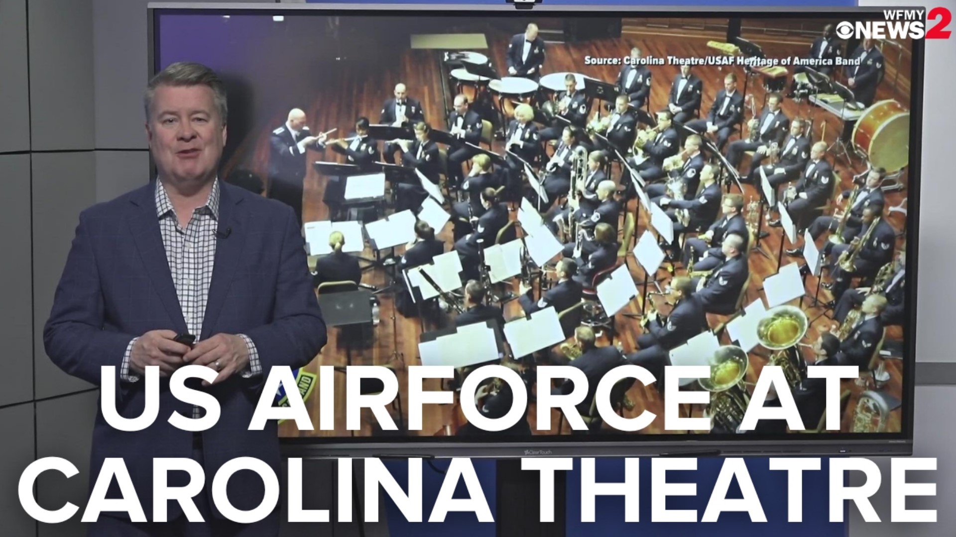 The United States Airforce band will play a free concert at Carolina Theatre.