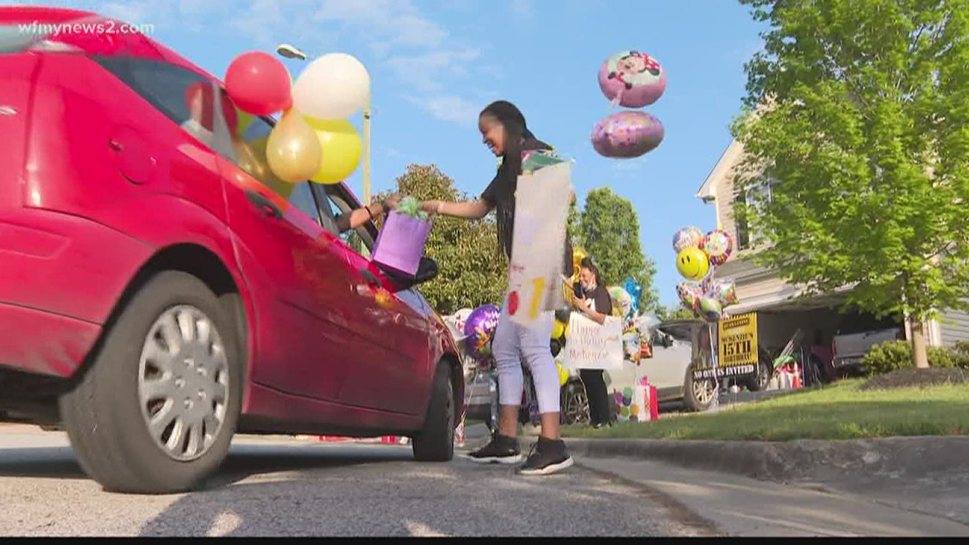 McKenzie Zolicoffer turned 15 on Tuesday. She had no idea friends, family and more would line up in their cars outside her house for the big day.