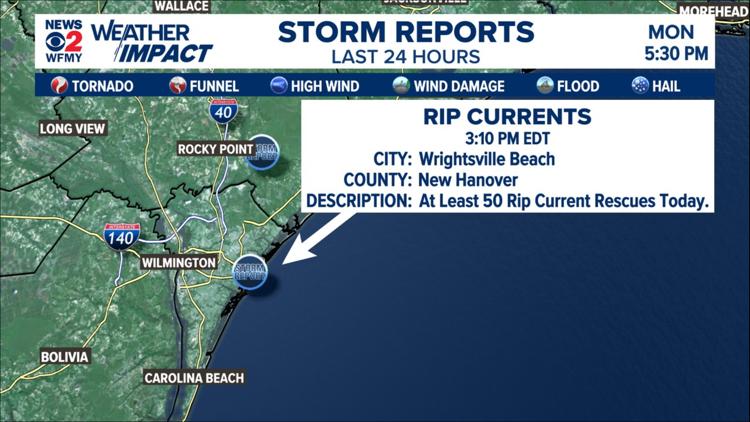 Rip currents prompt warnings at Carolina beaches | wfmynews2.com