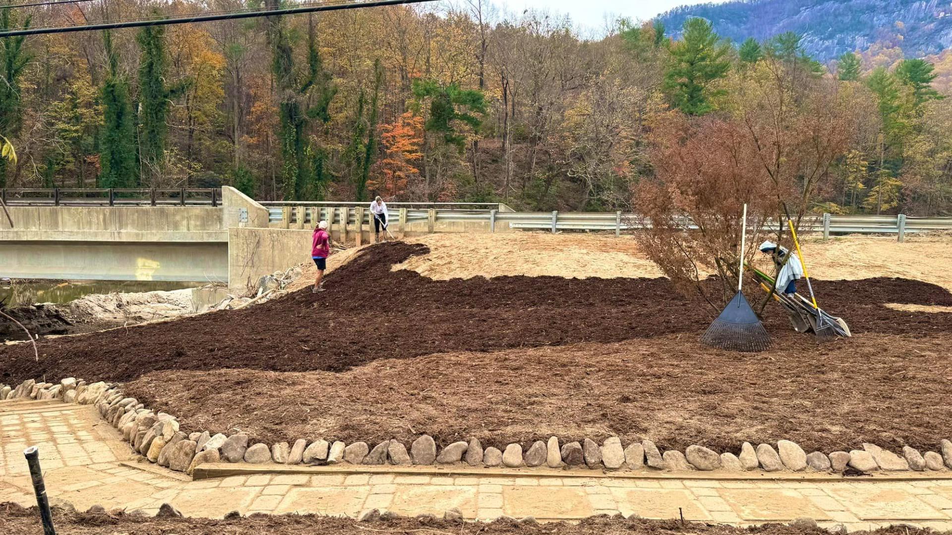 The commemorative bricks honor a loved one, a friend or beloved pet at the Lake Lure Flowering Bridge.