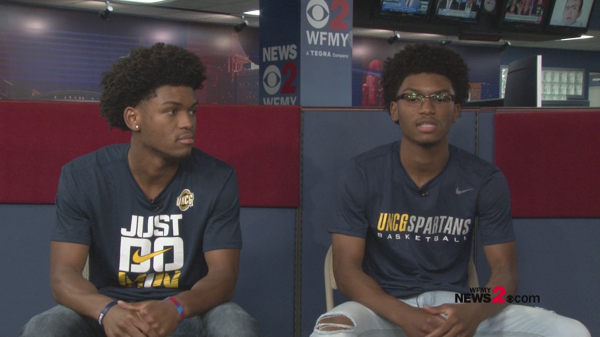 Kobe and Keyshaun Langley, rising seniors at Southwest Guilford High School, committed to play basketball at UNCG last week. The twins stopped by WFMY News 2 to talk about their decision.
