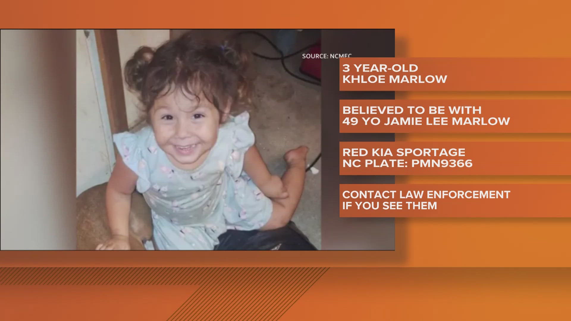 Officials issued an Amber Alert for a missing 3-year-old.