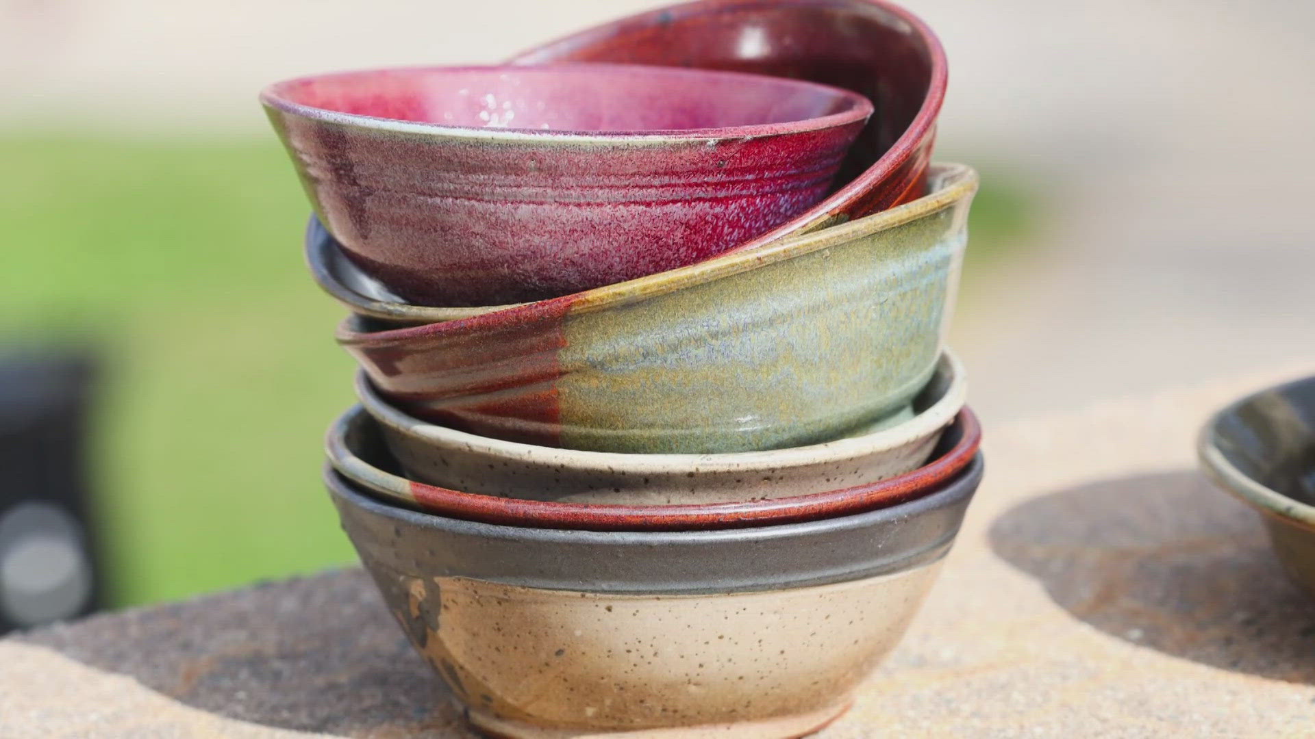 Artists make pottery and partner with Empty Bowls to help the community.