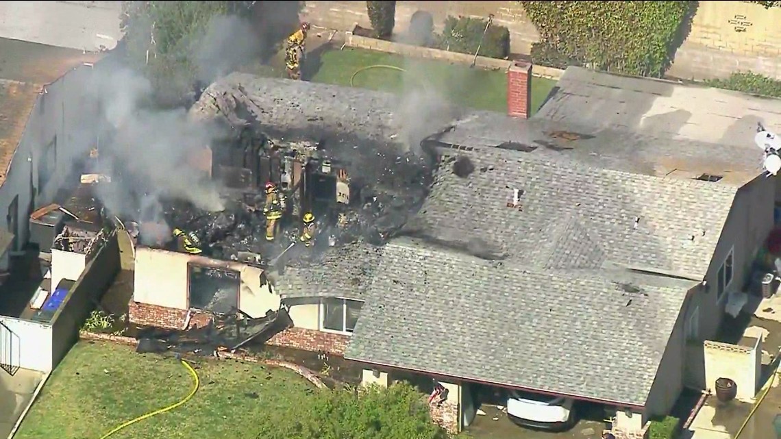 California Plane Crash House