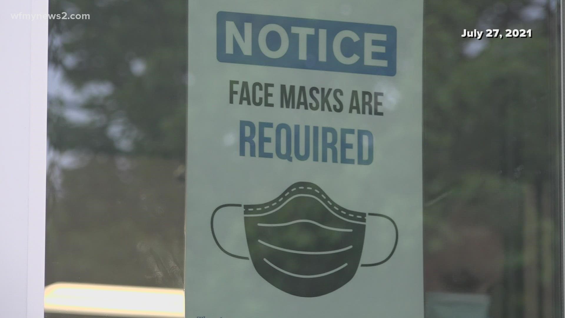 Most Guilford County students return to the classroom on August 23. Masks are required.