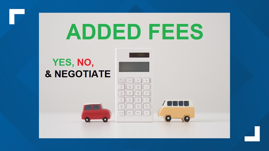 what fees can you negotiate when buying a car