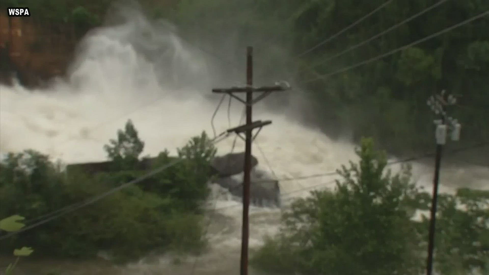 Crews release water at Lake Lure Dam to help prevent flooding