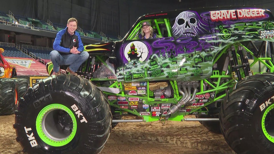 Monster Jam First woman to drive 'Grave Digger' truck