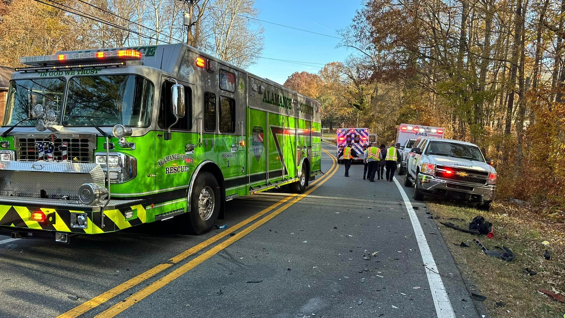 2 hurt in headon crash in Alamance County