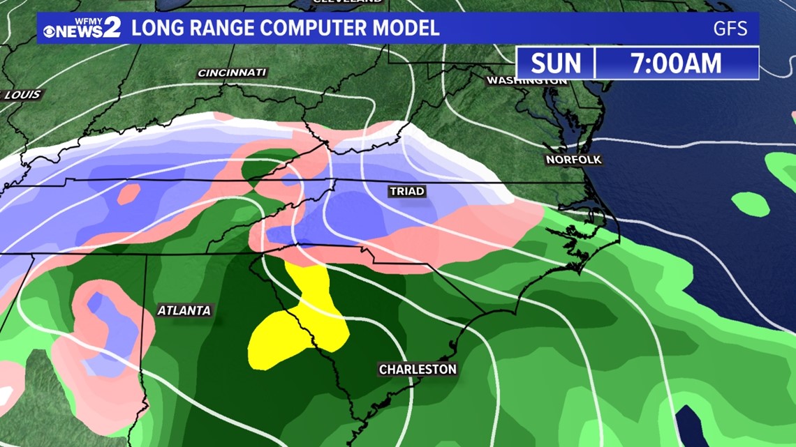 Chances of a winter storm going up for North Carolina