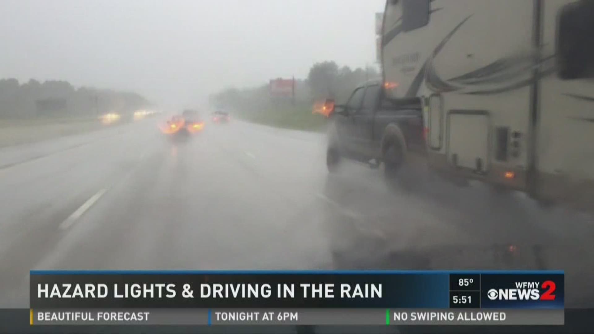 Hazard Lights & Driving In The Rain