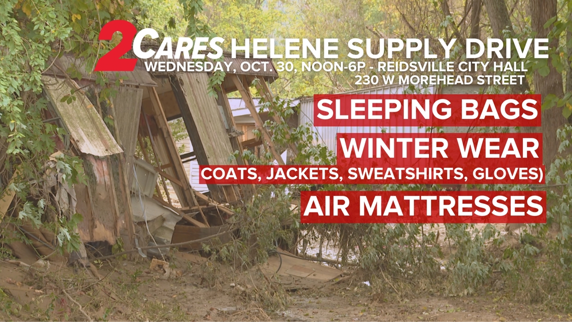 2CARES brings Helene relief supply drive to Reidsville